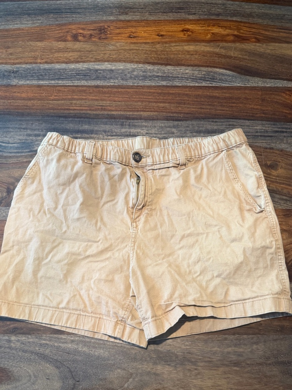 chubbies Men's Light Beige Elastic-Waist Casual Shorts